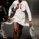Gliding down the catwalk in Hood by Air, New York, September 2015
Joe Kohen/Getty Images for NYFW: The Shows